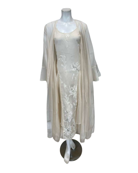 Rya Collection Pearl Voltaire Gown & Robe Set