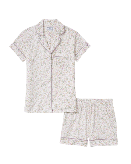 Petite Plume Meadow Bloom Pima Cotton Short Sleeved Short Pants Pajamas Set