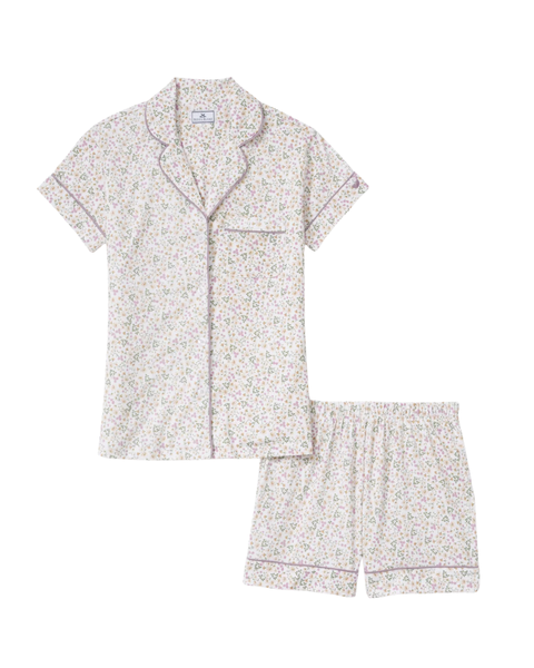 Petite Plume Meadow Bloom Pima Cotton Short Sleeved Short Pants Pajamas Set