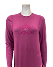 Angelice Plum Royal Embroidery Modal Coverall Nursing Nightgown