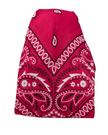 It's Younique Hot Pink Paisley Bandanna Print Pre-Tied Open Back Bandanna with Velvet Grip