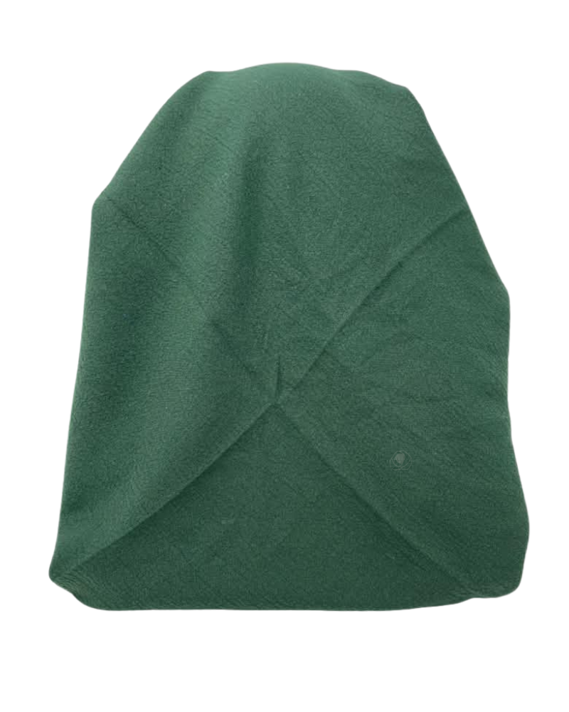 It's Younique Solid Hunter Green Favorite Fabric Pre-Tied Open Back Bandanna with Velvet Grip