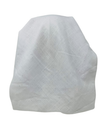 Cherie White/Silver Lined  Adjustable Pre-Tied Open Back Bandanna