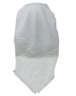 Cherie White/Silver Lined  Adjustable Pre-Tied Open Back Bandanna