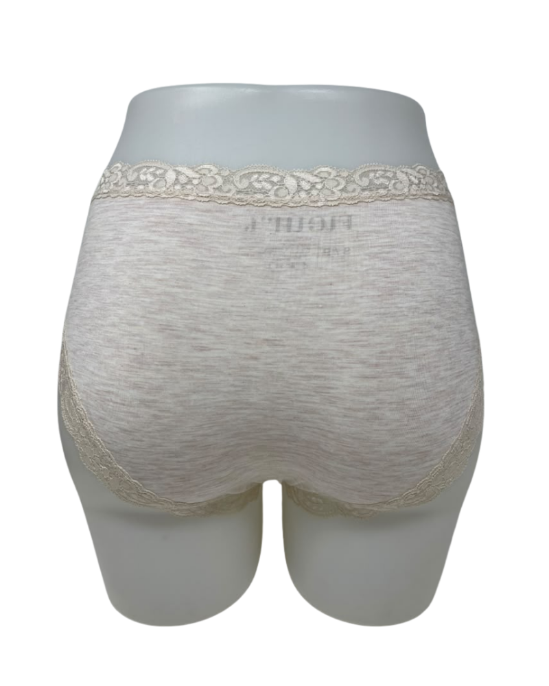 Fleur't Honey Oat Iconic Modal Lace Hi Waisted Brief