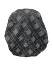 Lizi Headwear T-BX-26321 Black Mosaic Adjustable Pre-Tied Bandanna with Velvet Grip