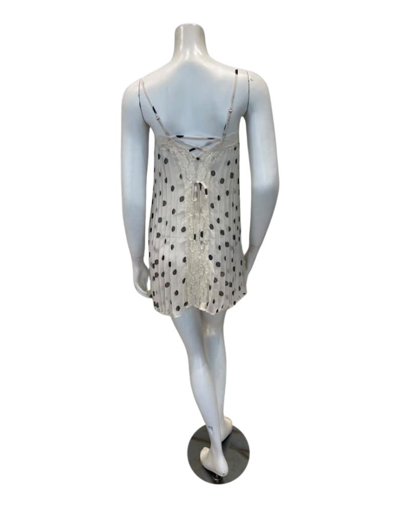 Rya Collection Polka Dot Or Chiffon Accordion Pleated Chemise