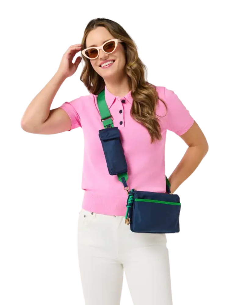 ShiraLeah Navy Cross Body Bag