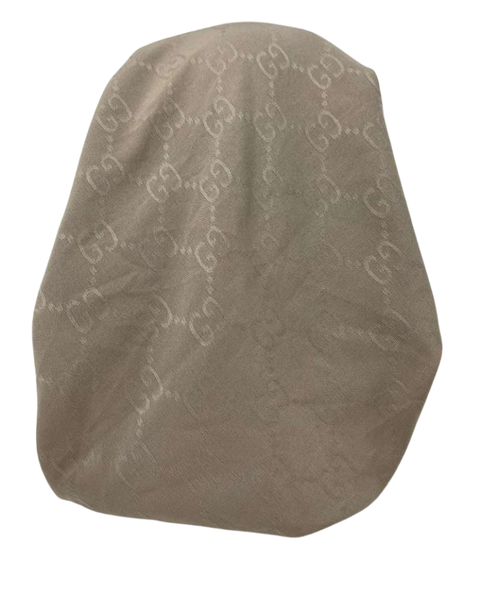 It's Younique Taupe Designer Inspired  Pre-Tied Open Back Bandanna with Velvet Grip
