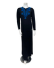The Star Story Royal Blue Scroll Black Modal Button Down Nightgown