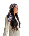 Moonlight Garden Square Scarf with Invisible Grip