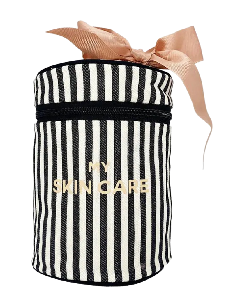 Bag All RSCCHS Striped Round Skin Care Case with Handle Myselflingerie.com