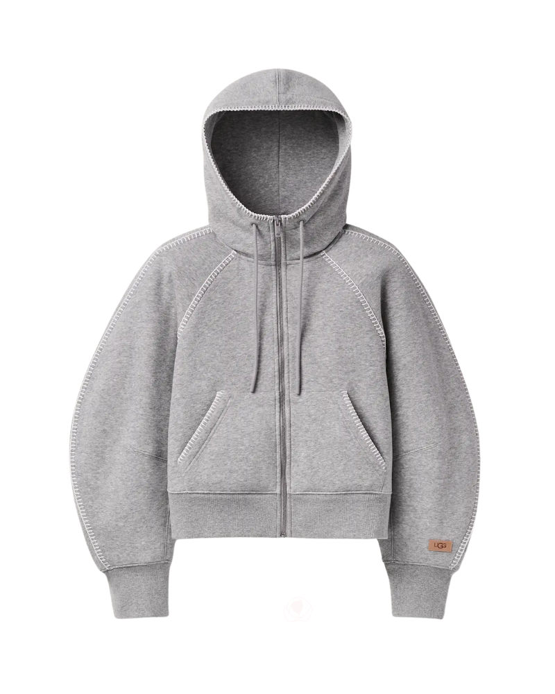 UGG Grey Heather Classic Full-Zip Hoodie