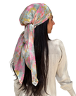 Scarf Bar Camellia Sky Square Scarf with Invisible Grip