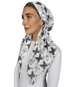 Noir Monarch Classic Pre-Tied Bandanna with Velvet Grip