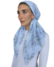 Scarf Bar Bluebell Mist Classic Pre-Tied Bandanna with Velvet Grip Myselflingerie.com