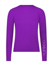 26FL804 Purple Mesh Crew Neck Long Sleeve Rash Guard