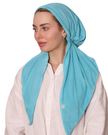 Electric Blue Terry Adjustable Pre-Tied Bandanna