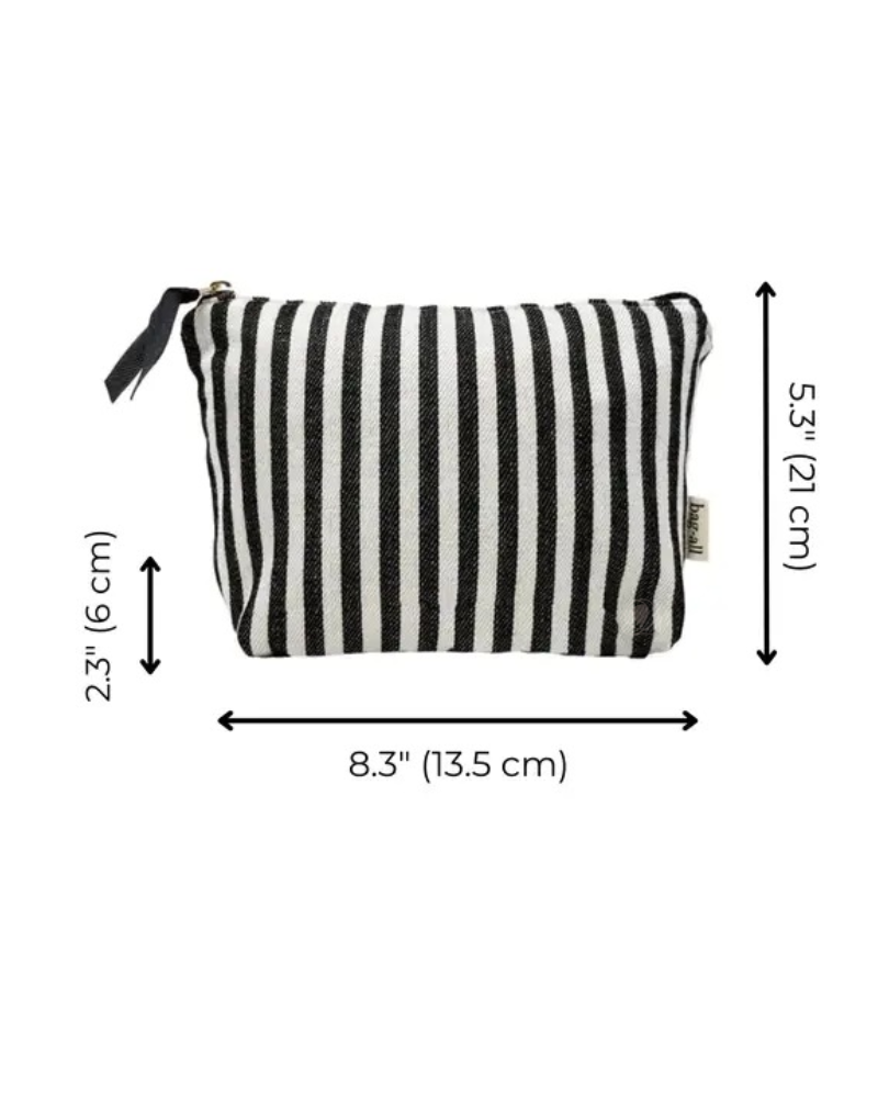 Bag All MMPS Striped My Makeup Pouch Myselflingerie.com