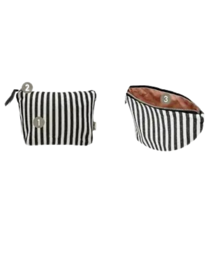 Bag All MMPS Striped My Makeup Pouch Myselflingerie.com
