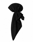 Black Terry Adjustable Pre-Tied Bandanna