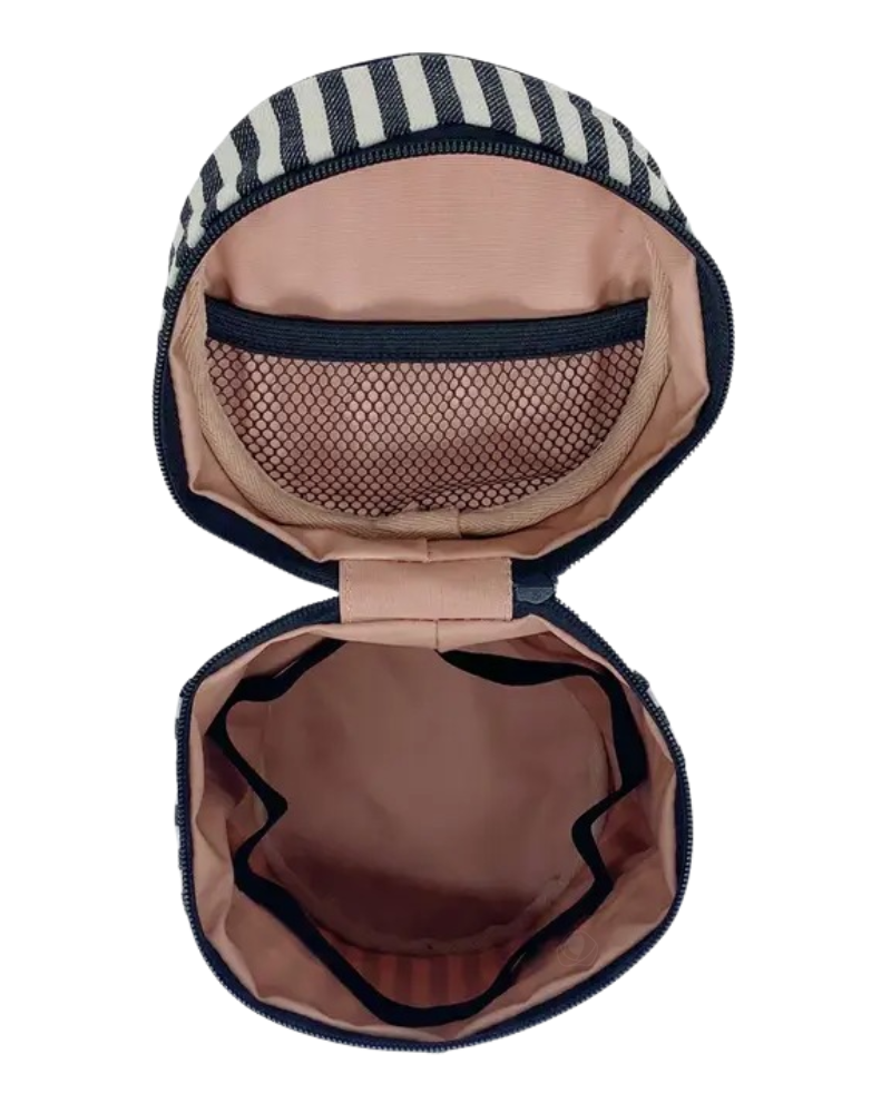 Bag All RSCCHS Striped Round Skin Care Case with Handle Myselflingerie.com