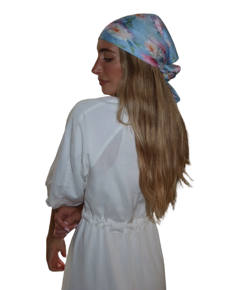 Scarf Bar Painters Garden Square Scarf with Invisible Grip
