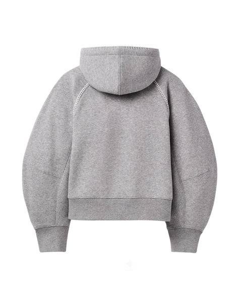 UGG Grey Heather Classic Full-Zip Hoodie Myselflingerie.com 