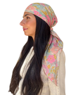 Scarf Bar Camellia Sky Square Scarf with Invisible Grip