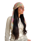 Scarf Bar Camellia Sky Square Scarf with Invisible Grip