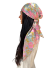 Scarf Bar Camellia Sky Square Scarf with Invisible Grip