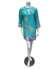 Furstenberg Teal Chains Print Swim Cover Up Myselflingerie.com