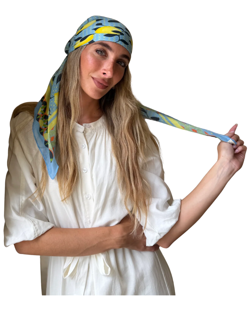 Scarf Bar Limoncello Square Scarf with Invisible Grip Myselflingerie.com