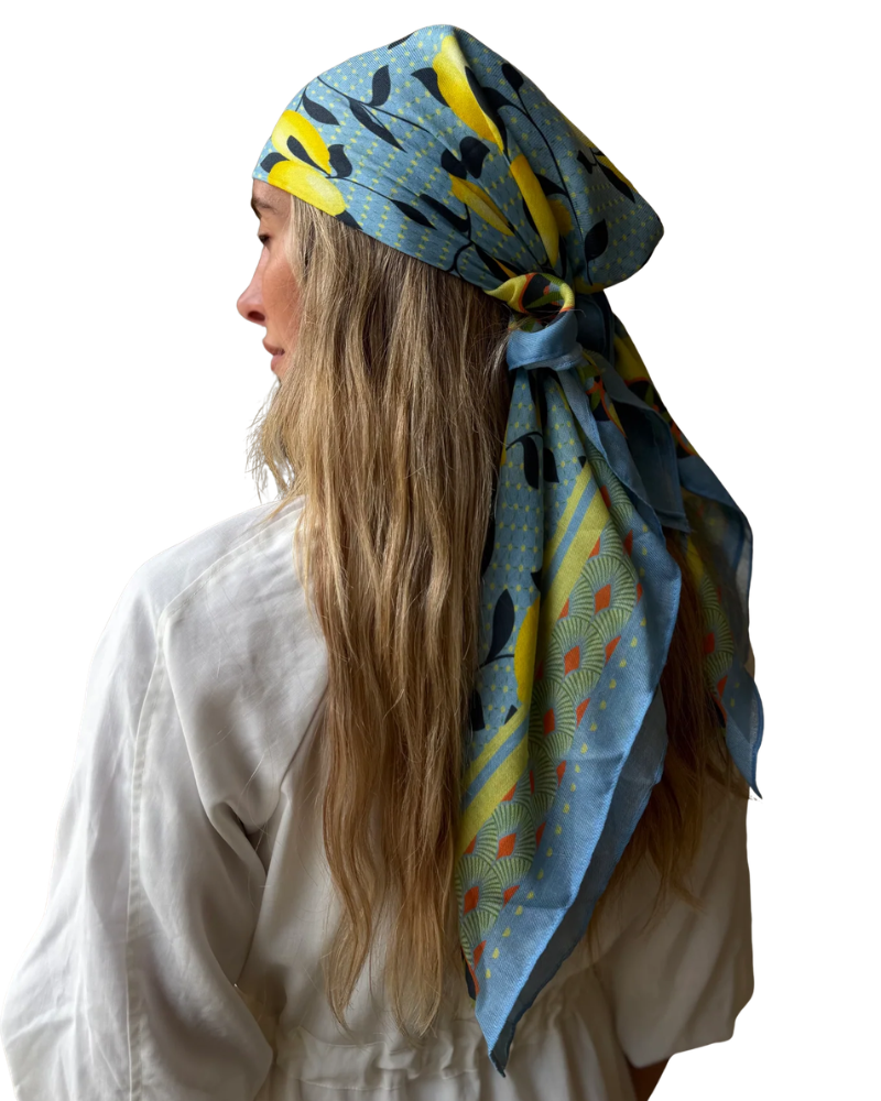 Scarf Bar Limoncello Square Scarf with Invisible Grip Myselflingerie.com