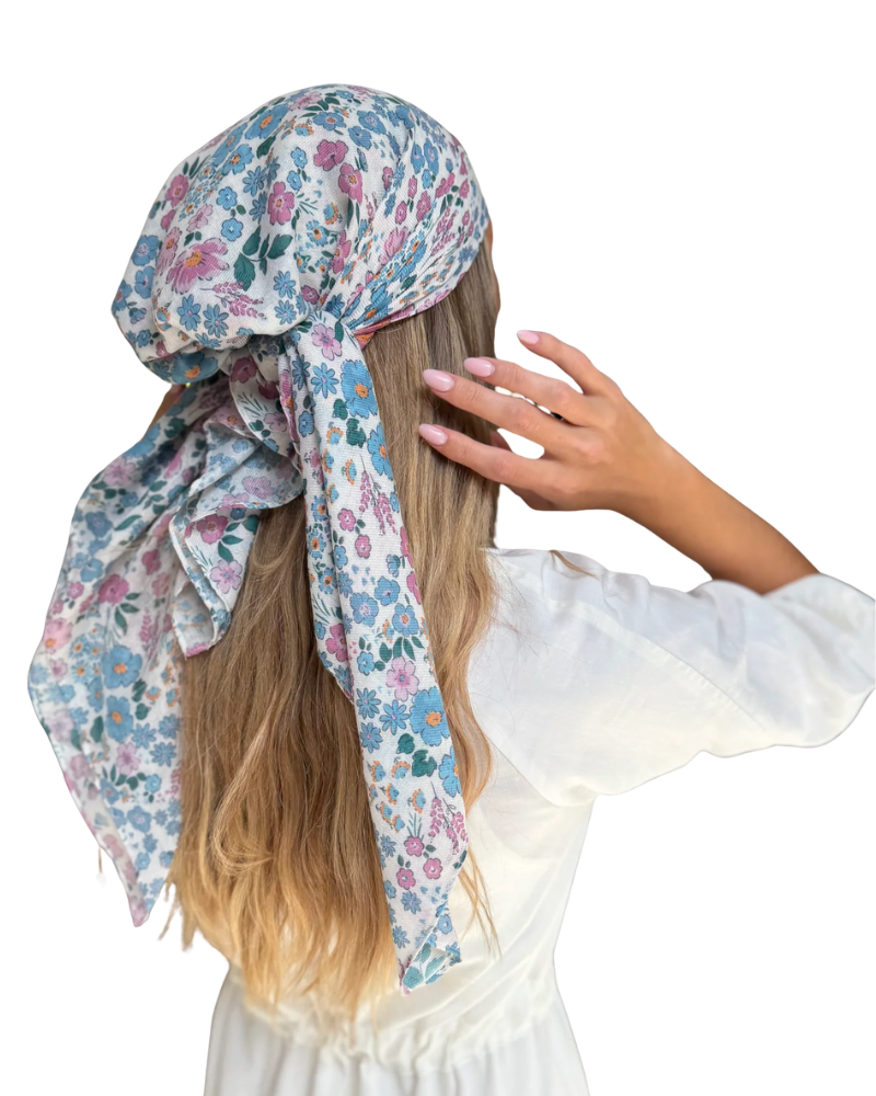 Scarf Bar Ditsy Meadow Square Scarf with Invisible Grip Myselflingerie.com