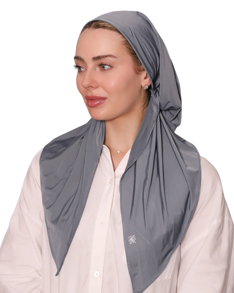 Slate Adjustable Pre-Tied Swim Bandanna