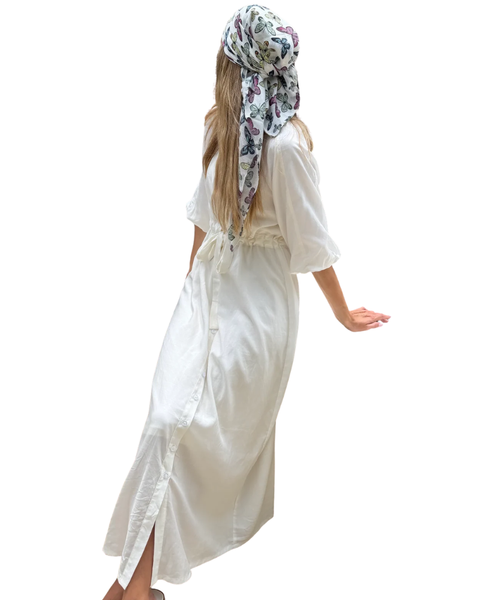 Scarf Bar Butterfly Muse Square Scarf with Invisible Grip Myselflingerie.com