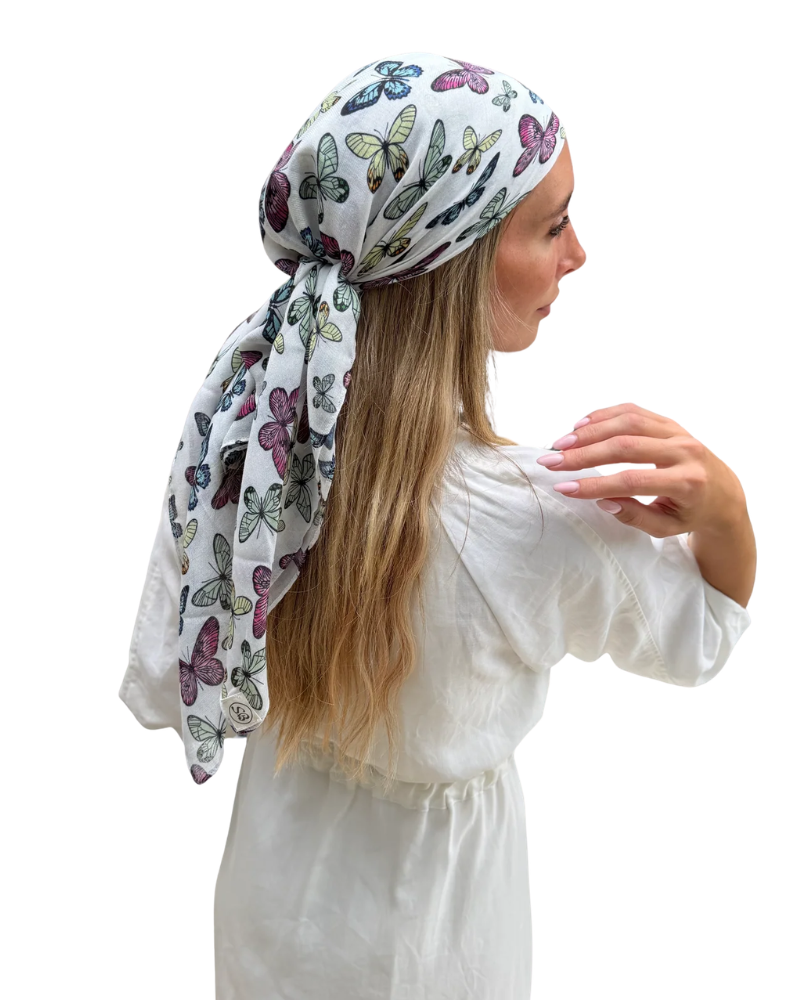Scarf Bar Butterfly Muse Square Scarf with Invisible Grip