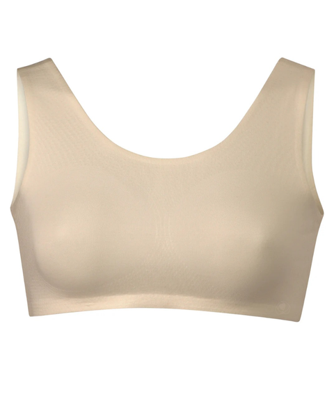 NinetoFive TB222 Almond Cashmere Collection Beginner's Wire Free Bra Myselflingerie.com