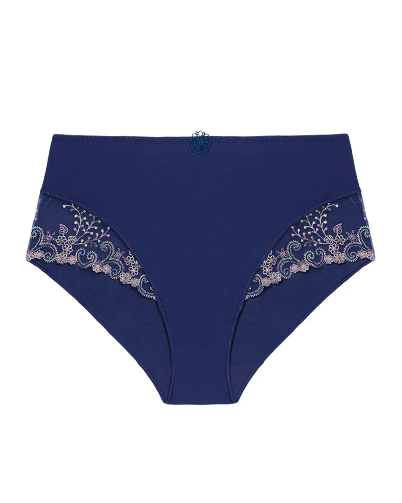 Simone Perele 12X770 Bleu Rainbow Delice Hi Waisted Brief Myselflingerie.com
