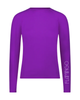 26FL804 Purple Mesh Crew Neck Long Sleeve Rash Guard