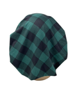 Triple Up Hunter Green/Black Plaid Unlined Pre-Tied Bandanna