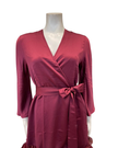 Rya Collection Dark Cherry Calypso Chemise & Wrap Set
