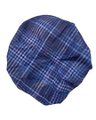 Cherie HB-172NY Navy Plaid Short Tails Pre-Tied Bandanna