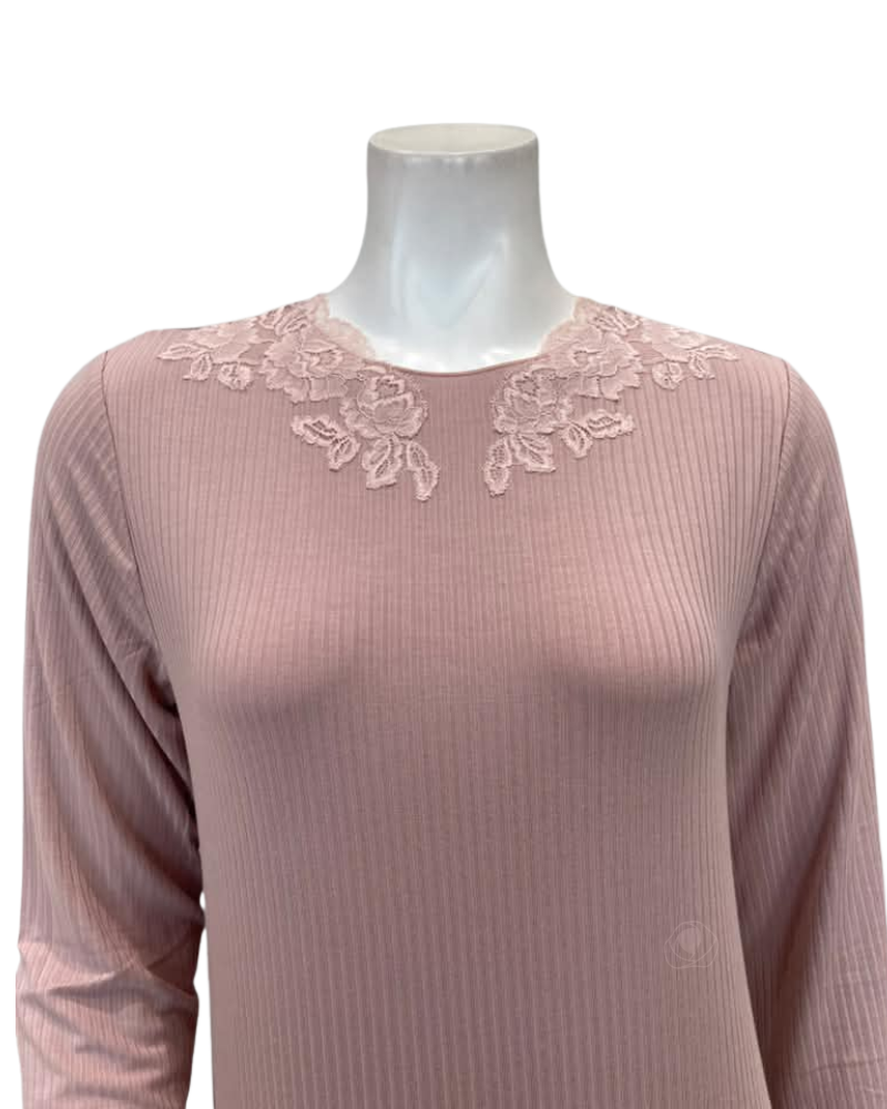 Verdiani Phard Canotte Ribbed Pull On Modal Nightgown