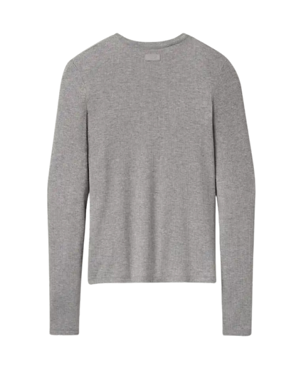 UGG 1182412 Grey Heather Aidelene Long Sleeve Rib Tee