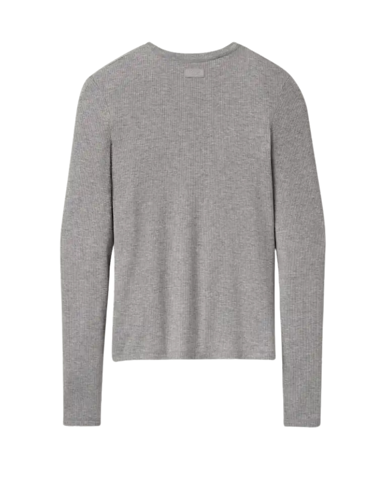 UGG 1182412 Grey Heather Aidelene Long Sleeve Rib Tee