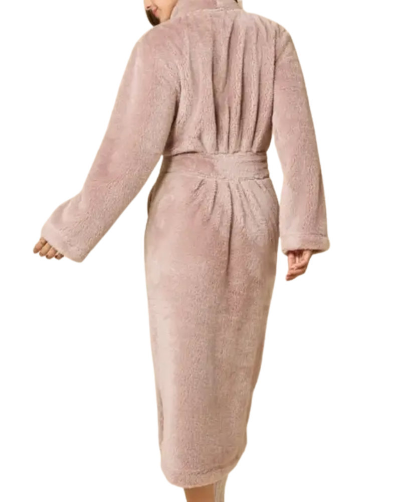 Softies Coco Soft Plush Cozy Wrap Robe with Belt