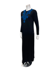 The Star Story Royal Blue Scroll Black Modal Button Down Nightgown