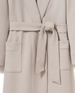 Petite Plume Taupe Jacquard Ophelia Pima Cotton Blend Robe